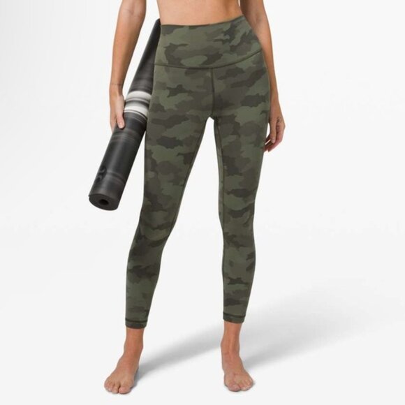 Lululemon Align Pant II 25" Size 4 Heritage 365 Camo Green Twill Multi - Picture 11 of 11